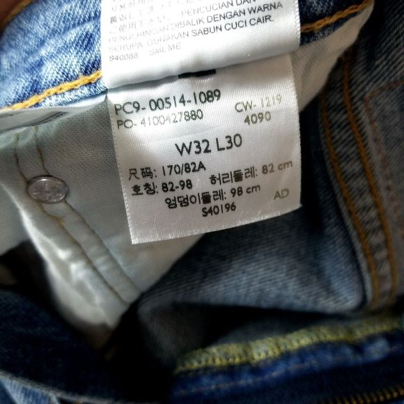 Levi's STRAUSS & Co  514 Men's jeans Straight Relaxed Size 32/30 - Picture 10 of 12